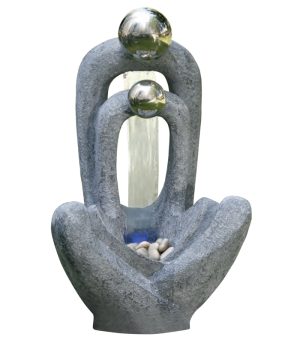 Meditating Couple 2 S/S Spheres