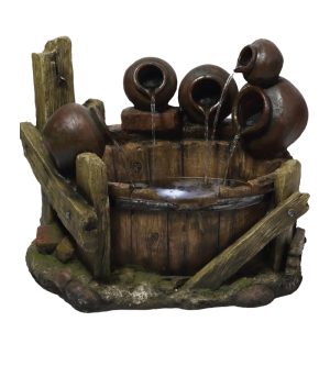 Pouring Pots on Barrel