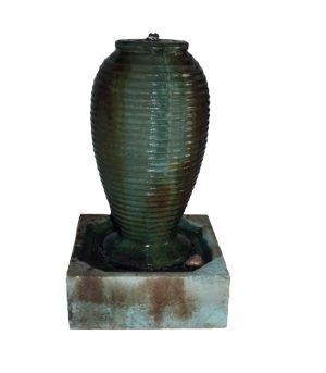 Small Ribbed Jar Fountain