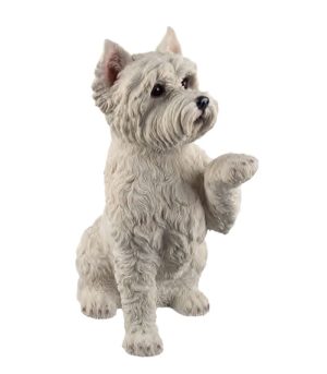 Westie Raising Paw